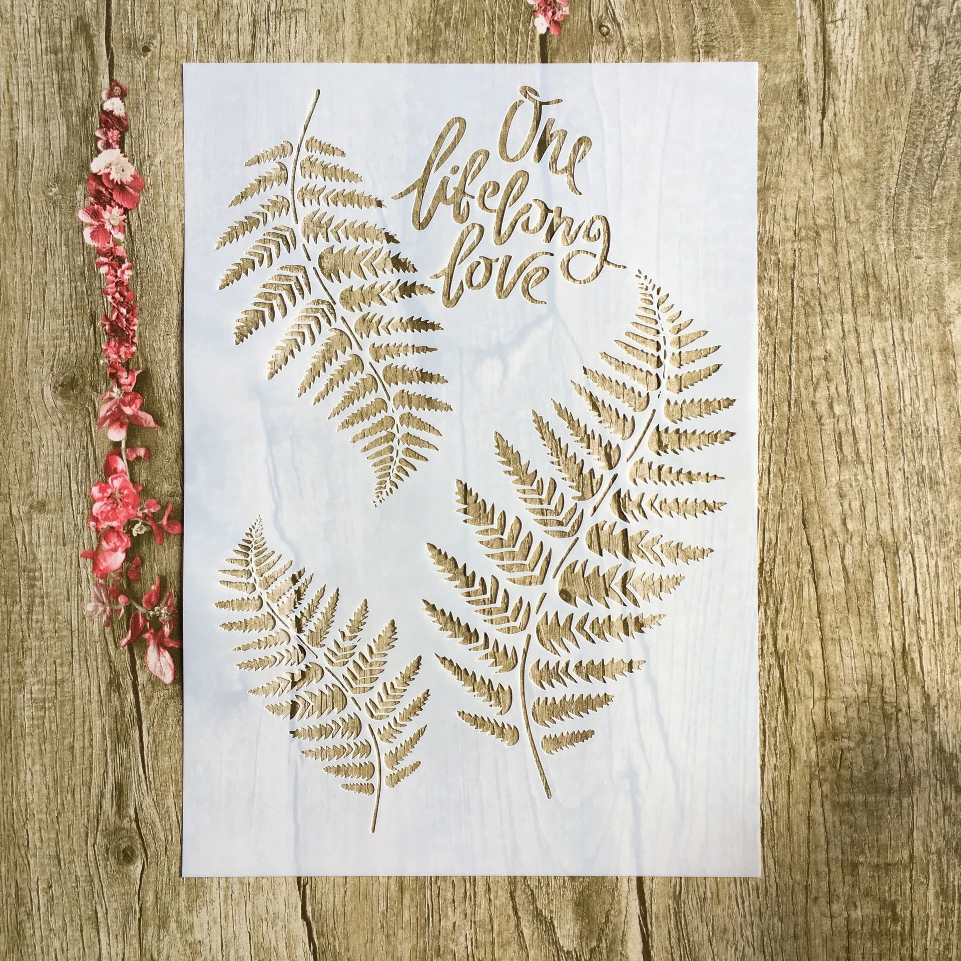 4Pcs / All A4 Leaf Butterfly Tree DIY Layered Stencil Painting Scrapbook Coloring Embossed Album Decoration Card Template | Канцтовары