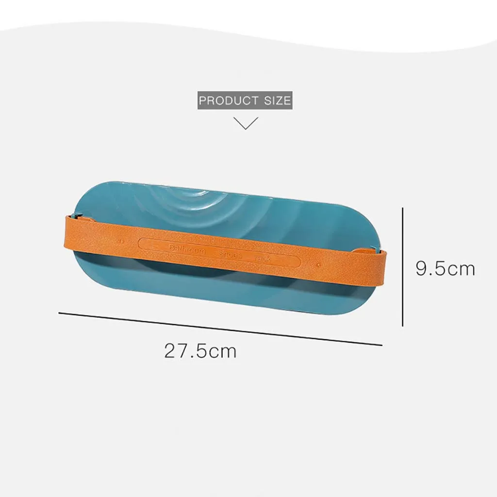 Держатель для хранения дома пластиковая настенная вешалка тапочки органайзер на