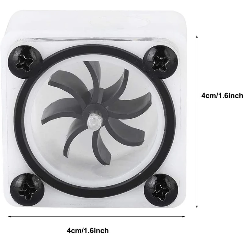 Durable G1/4 Thread Revolving Speed Water Cooling Impeller Flow Meter Indicator for PC System(3 Way) | Инструменты