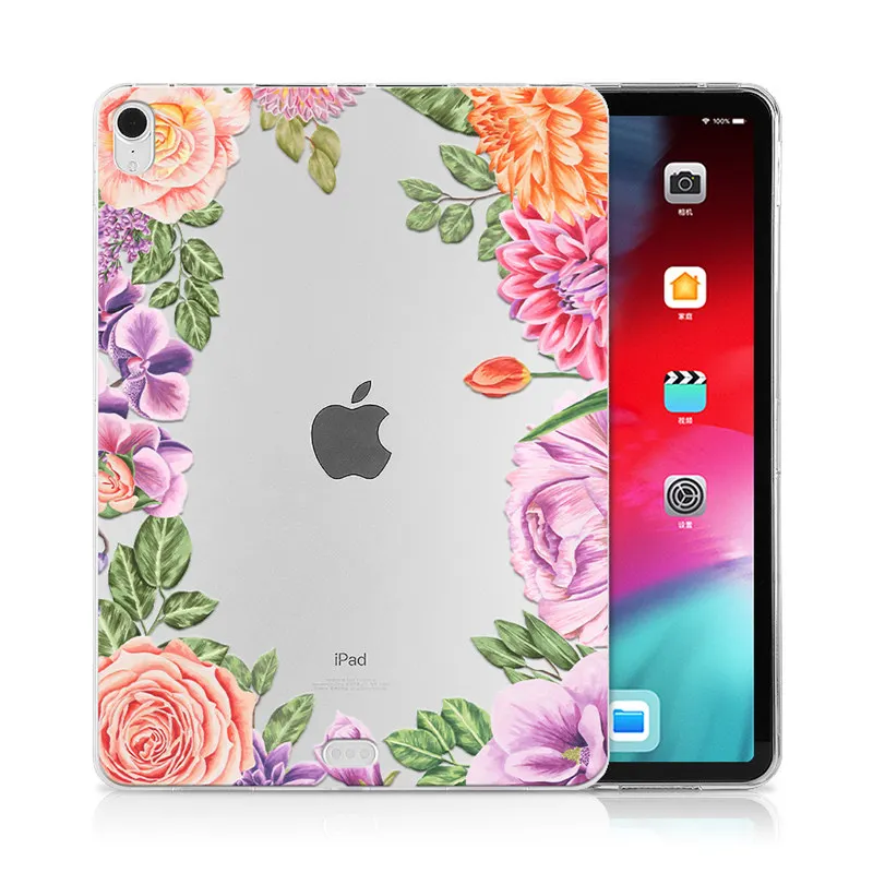 IP07 MTT Мягкий ТПУ чехол для iPad Pro 12,9 дюйма выпуск A1876 A2014 A1895 A003 цветочный принт задняя крышка защитный чехол для планшета - Цвет: IP07