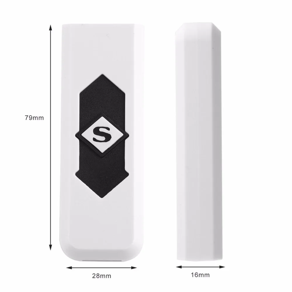 Домашняя портативная белая USB Электронная аккумуляторная батарея беспламенная