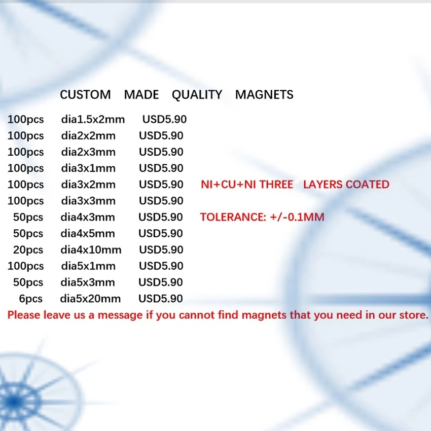 Высококачественный круглый суперсильный магнит на заказ Неодимовый Железный