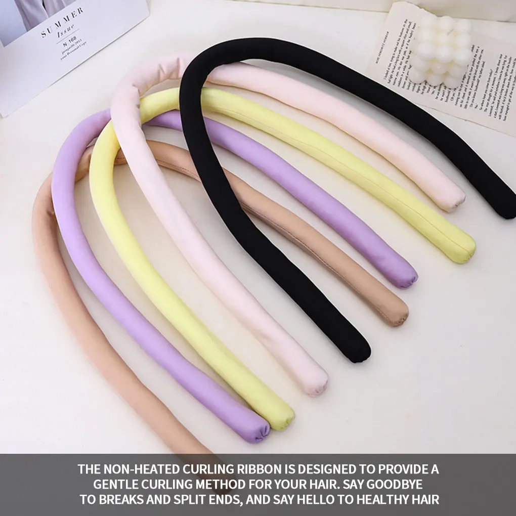 

Heatless Curling Rod Headband No Heat Curls Ribbon Hair Rollers Sleeping Soft Headband Hair Curlers DIY Hair Styling Tools