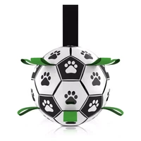 15cm dog toys pet football with rings interactive pet bite chew ball cat puppy toy outdoor training dog accessories game product