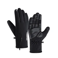 2021 mens winter gloves outdoor sports cycling ski windproof cold gloves motorcycle plus velvet thicked warm touch screen gloves