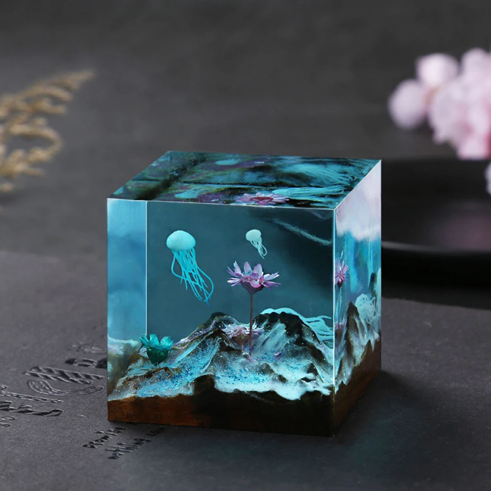 16 шт. эпоксидный материал для наполнения кристаллами океанской смолы 3D мини