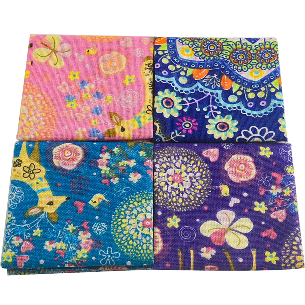 Тканевая картина с изображением оленя в африканском стиле 4 шт./лот 45x45 см хлопок