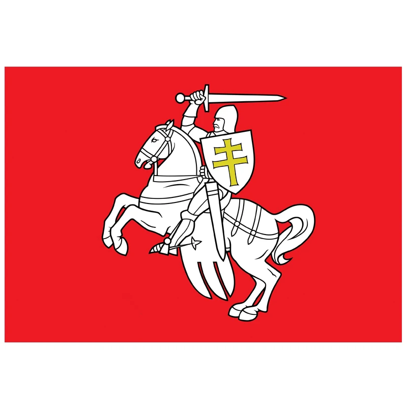 150x90 см белый рыцарь из Беларуси, флаг пгонии 3x5 футов, Летающий баннер 100D, украшение из полиэстера, бесплатная доставка