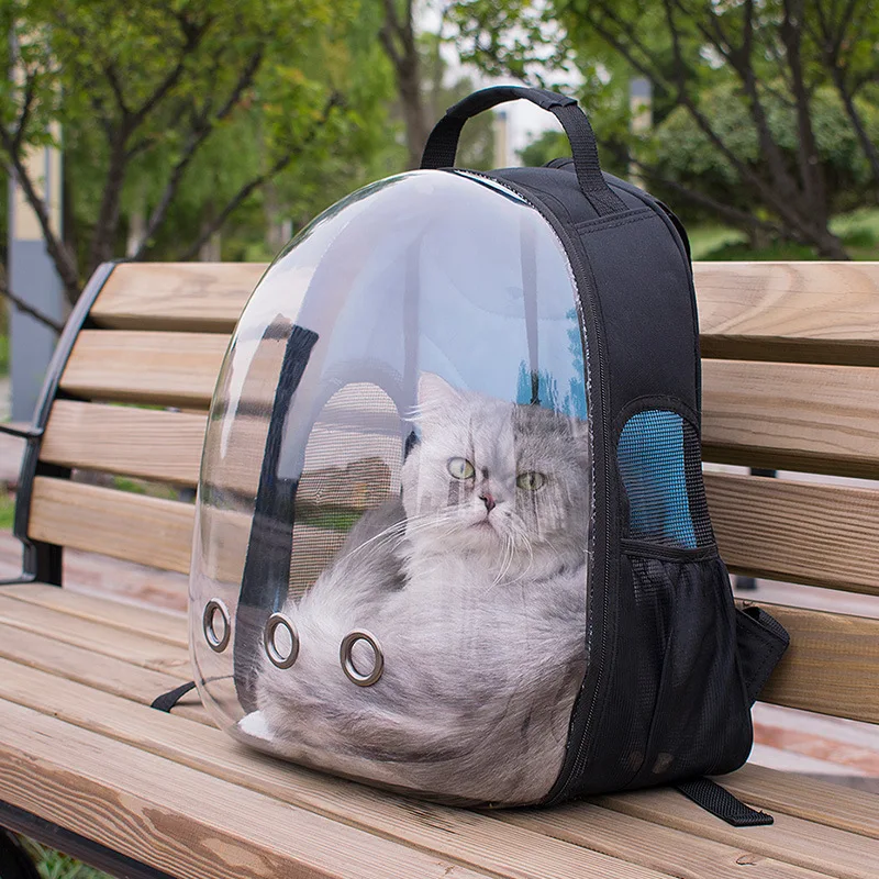 Переносная прозрачная сумка для домашних животных клетка собак и кошек в стиле