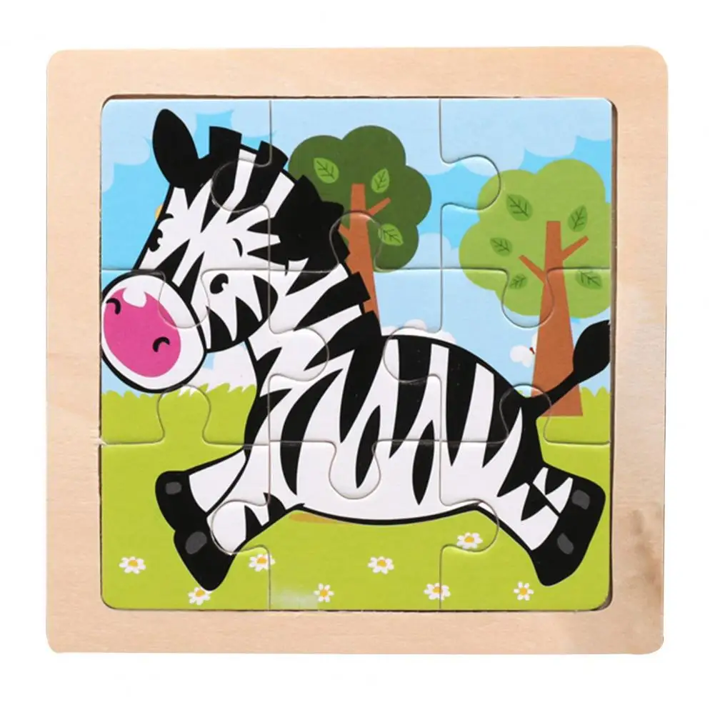 

1-3 Years Old Girl Boy Educational Toy Smooth Surface Wood Animal Shape Puzzle Board for Kid Home Teaching Aids Kid Toy Gift