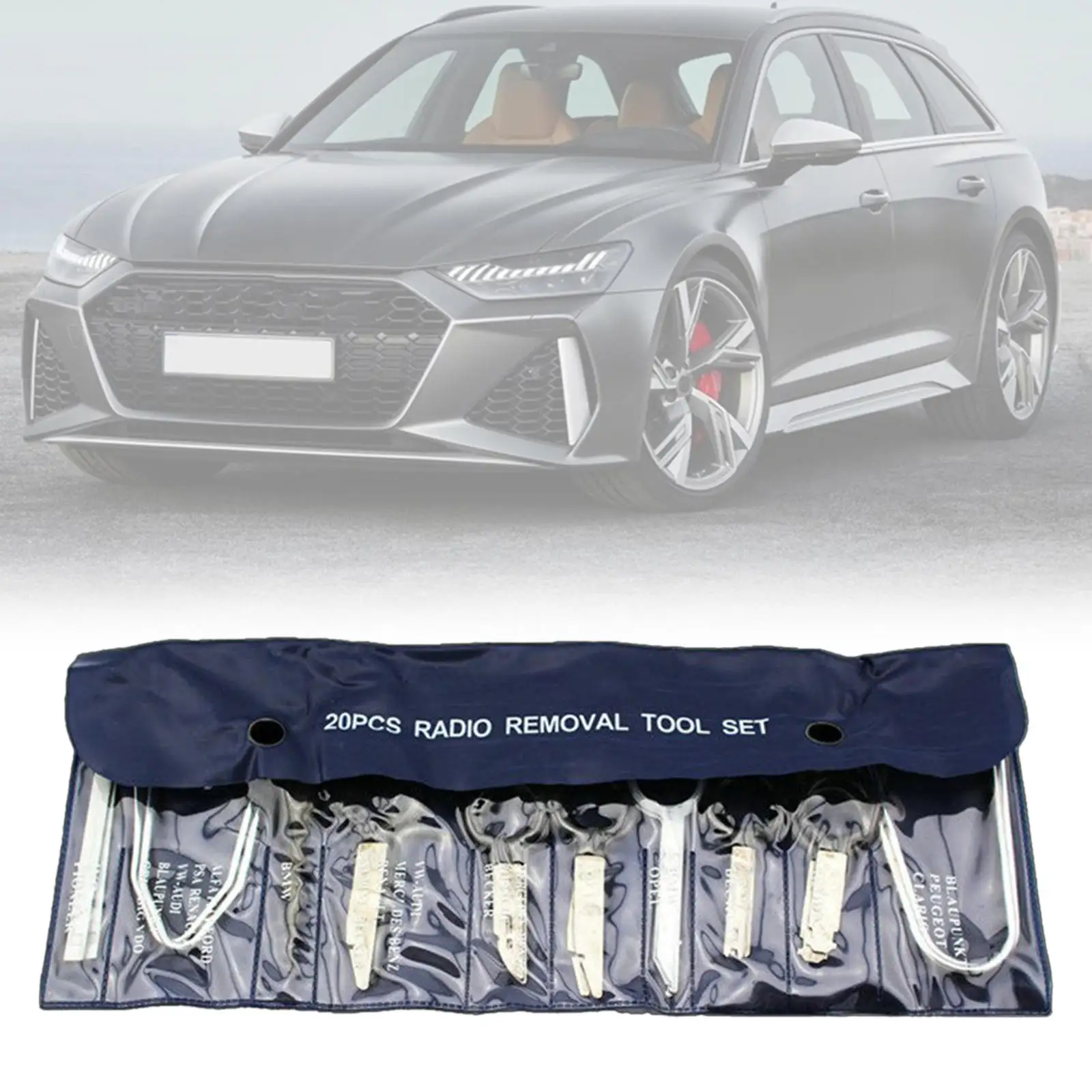 

Automotive Audio Stereo CD Player Radio Removal Keys Tool Kit - 20 Pieces
