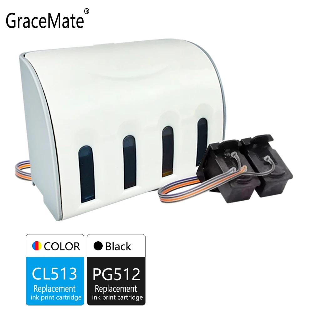 Запасные чернильные картриджи GraceMate для принтера Canon PG512 CL513 CISS Pixma MP282 MP330 MP480 MP490 MP492