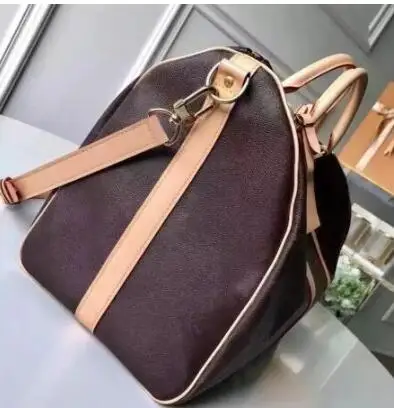 

55cm Brand luxury designer fashion travel bag women duffel large keepall bag made of real leather speedy bag with high quality