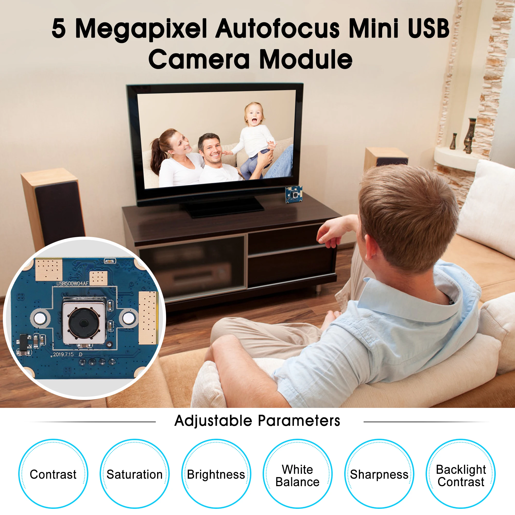 Веб камера с автофокусом 5 МП 25 х30 мм usb|camera java|camera modulatorcamera low |