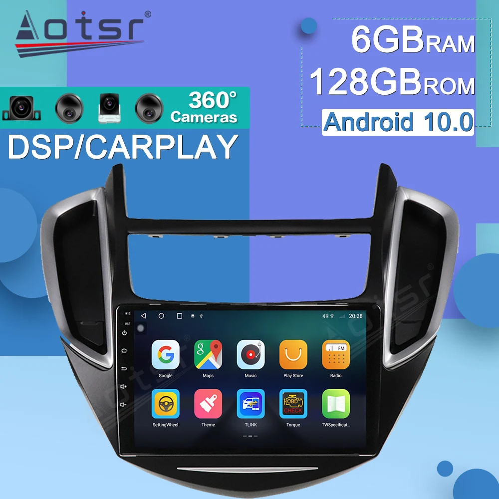 

Android For Chevrolet Trax Chevrolet tracker 2013 - 2018 Audio Car Multimedia Player GPS Navigation Cassette Recorder Carplay HD