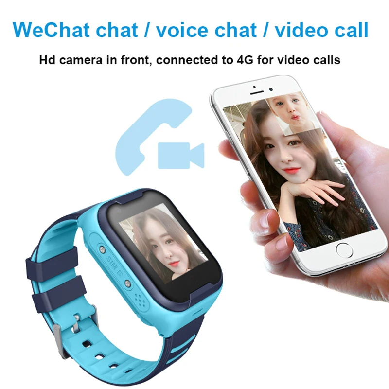 Детские умные часы сеть 4G IP67 водонепроницаемые 680 мА/ч Wifi gps SOS видео вызов