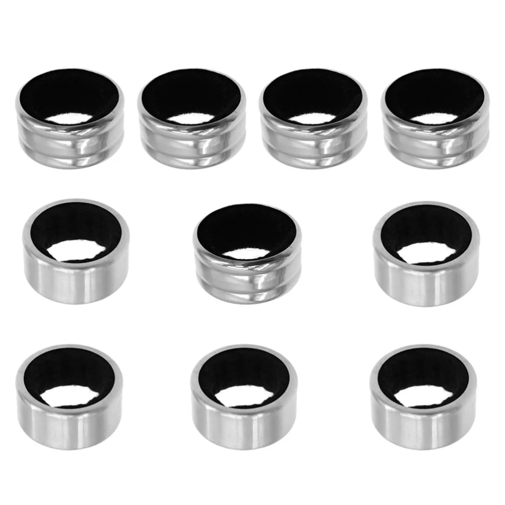 

10pcs Stainless Steel Drip Stop Rings Bottle Collar Bump and Plane Ring Leak-Proof Anti-Overflow Ring