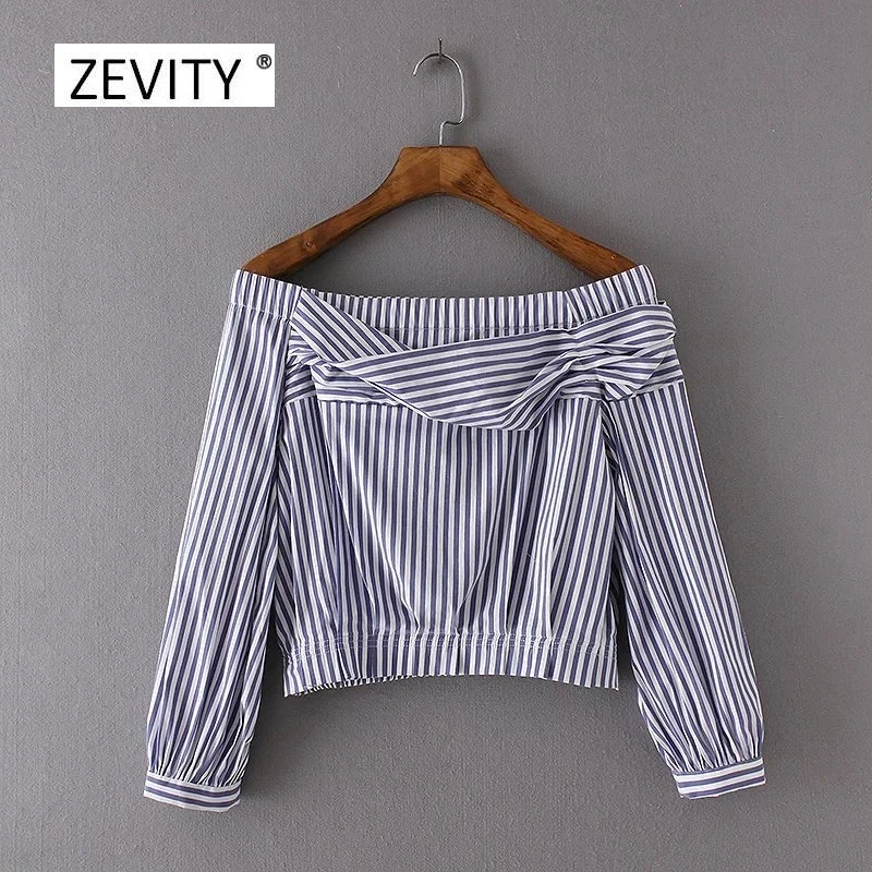 Новинка весна 2017 женское платье сексуальная полосатая блузка с