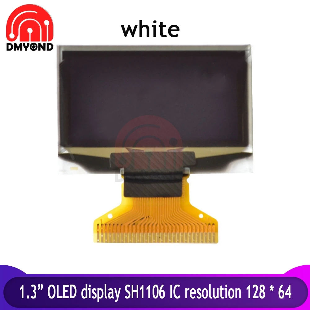 Модуль ЖК дисплея OLED SH1106 1 3 дюйма 0 42 в 5 постоянного тока с разрешением IC as LCD 12864x64