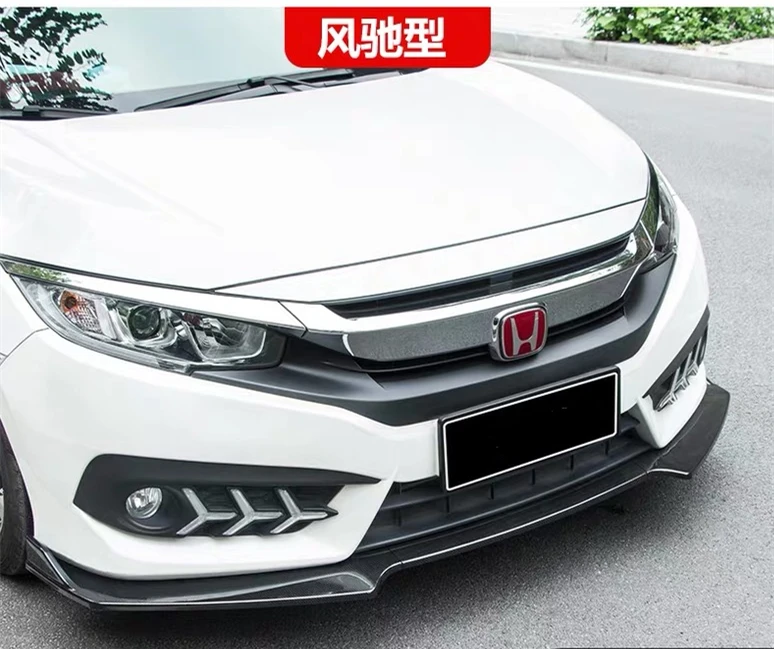 Для Honda Civic Body kit спойлер 2015 2018 для AC ABS задний передний бампер диффузор защитные