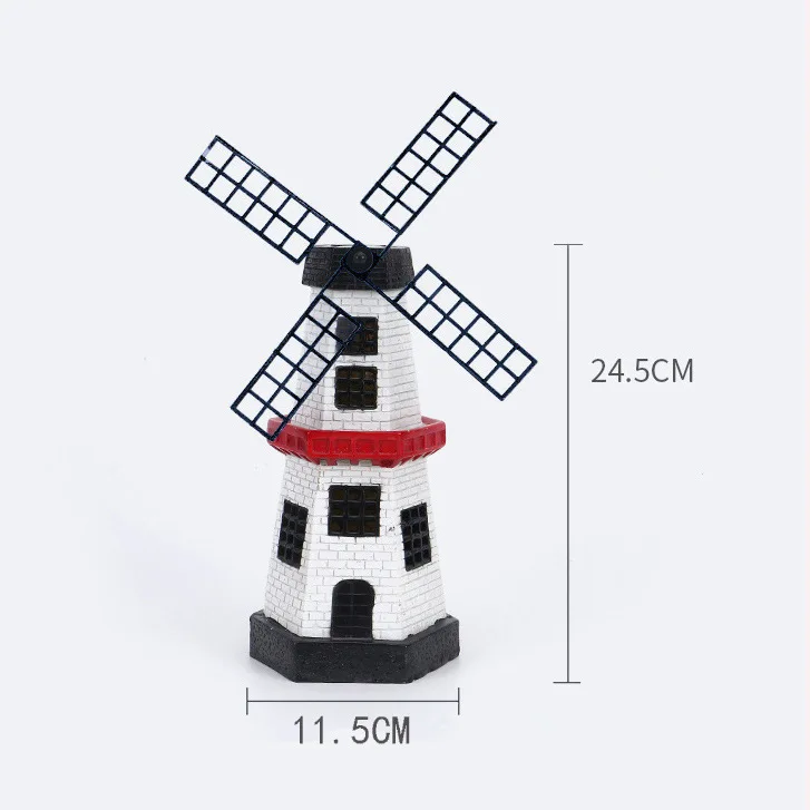 

New Solar Resin Windmill Lamp Solar Led Light Outdoor Wedding Decoration Eid Decor Ramadan Decoration Outdoor Fairy Garden