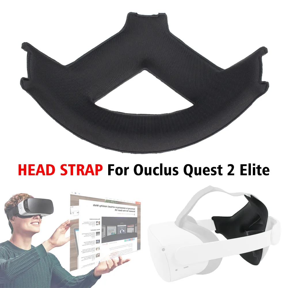 

VR Headset Soft Pad PU Leather Protective Replacement Parts Head Strap Cushion Headband Reduce Pressure For Ouclus Quest 2 Elite