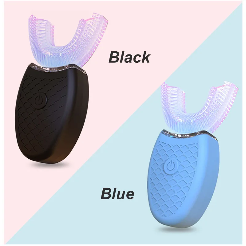 

Automatic Teeth Cleaner Sonic Electric Toothbrush 360 Degree Kids Tooth Brush USB Rechargeable Blue Light Whitening Tooth