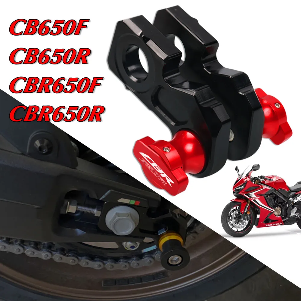 

New For HONDA CB650R CB650F CBR650R CBR650F 2014-2021 Motorcycle Accessories CNC Aluminum Rear Wheel Axle Stand Pick Up Hook Set