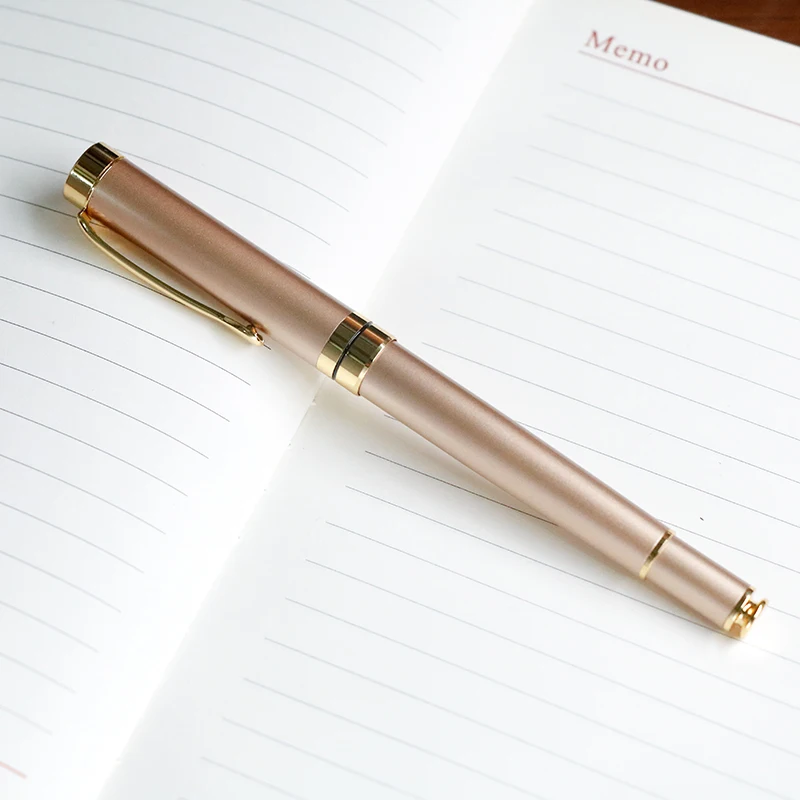 1 шт. черный роллербол Золотой зажим для ручки металлические тонкие точки 0 5 мм