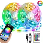 Светодиодная лента с Bluetooth-управлением, RGB 5050, 5 В, USB