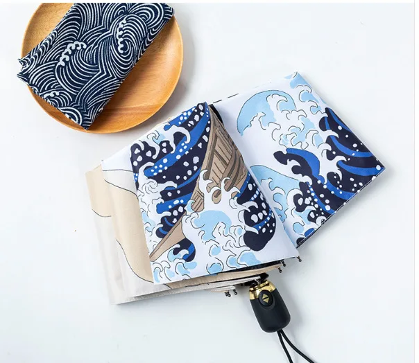 

2020 new Sunny umbrella sunshade sun umbrella vinyl sunscreen Korea creative folding umbrella