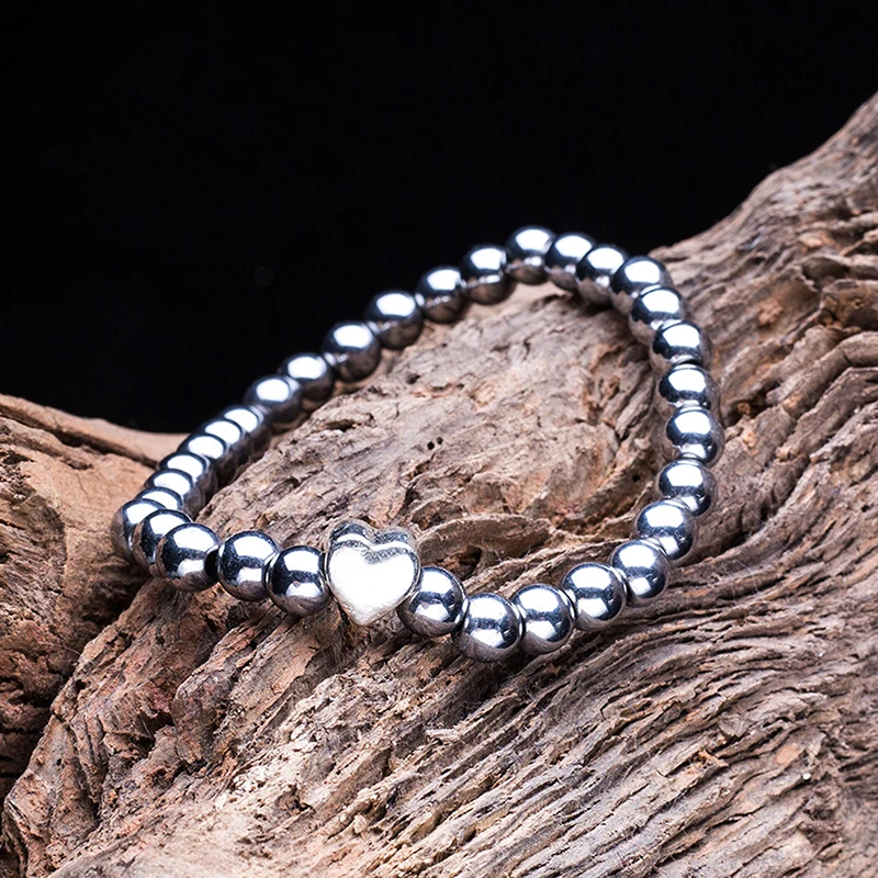 Natural Healing Power Hematite Stone Therapeutic Magnetic Macrame Bracelets Health Care Magnet Beads Bracelet | Украшения и