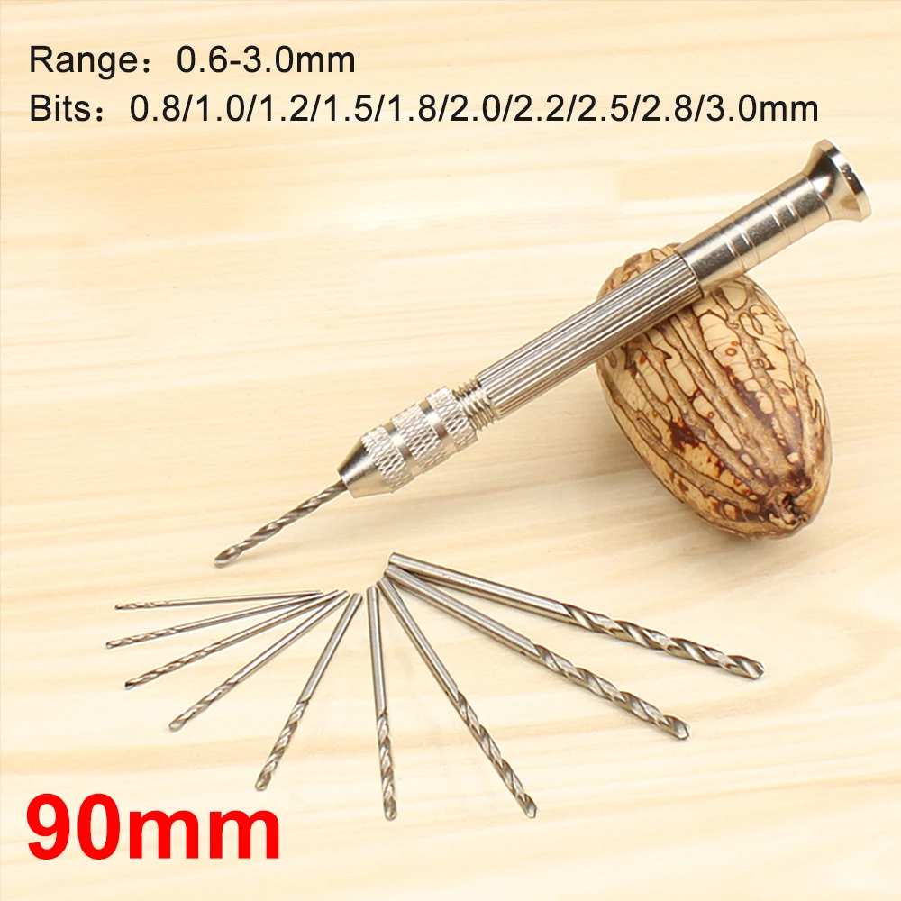 DIY ручное сверление Ручной Твист Янтарный сердечник резьба бурение ручная дрель