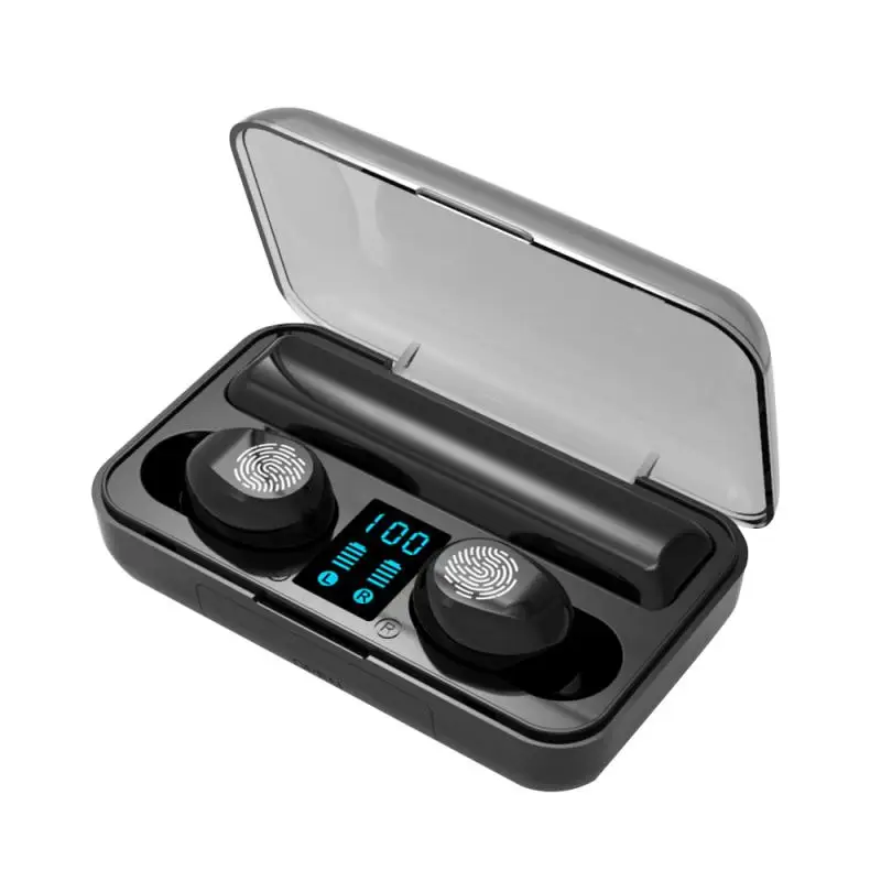 Bluetooth 5,0, наушники, 8D, стерео, беспроводные наушники, спортивные, водонепроницаемые, Handsfree, наушники, гарнитура с 2000 мАч, внешний аккумулятор