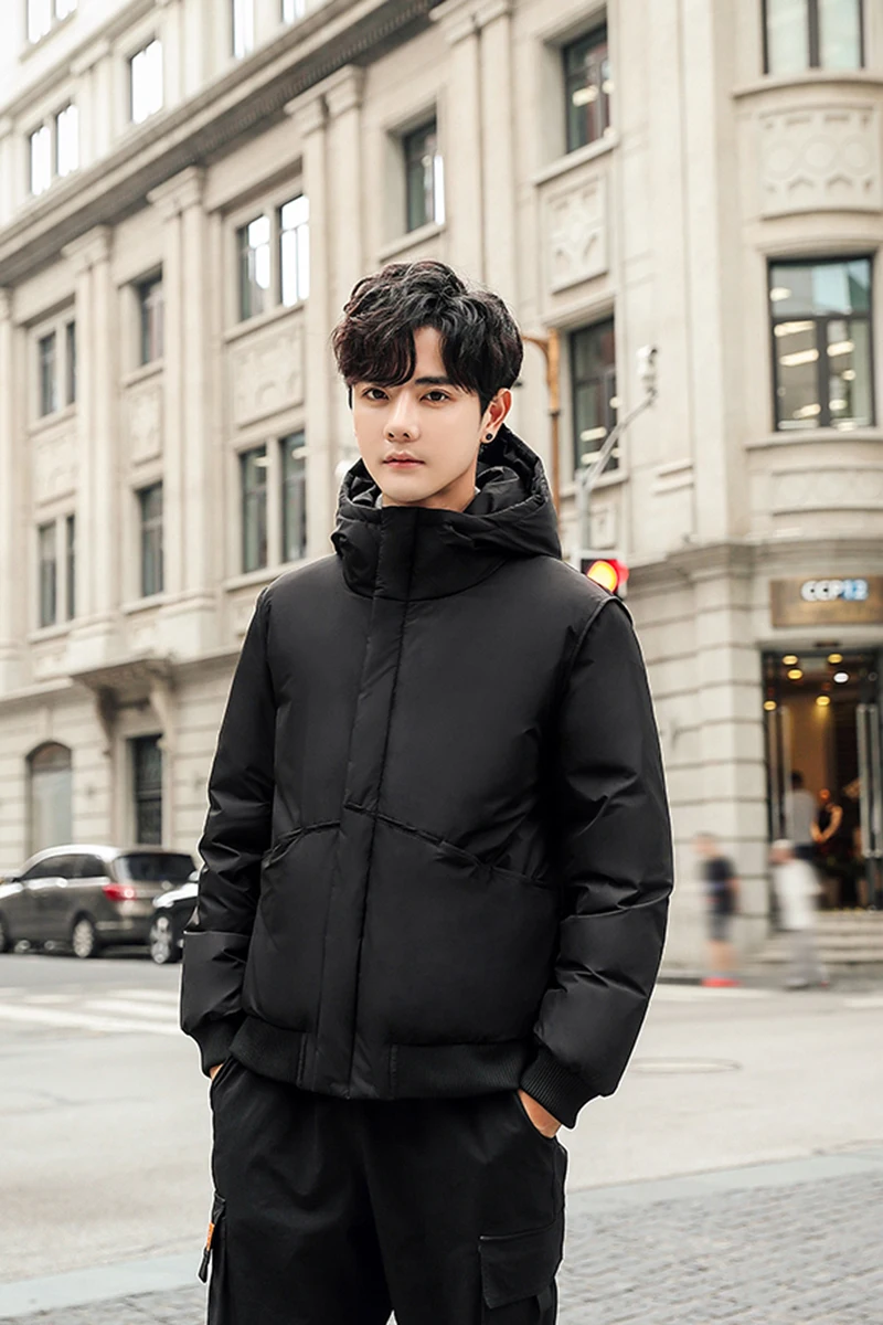 Мужское зимнее пальто брендовая куртка с капюшоном одежда 2020 толстая теплая