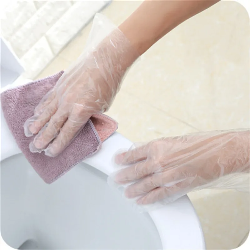 

plastic gloves 300pcs disposable gloves catering supplies kitchen disposable gloves 500 clear bathroon gloves high quality new