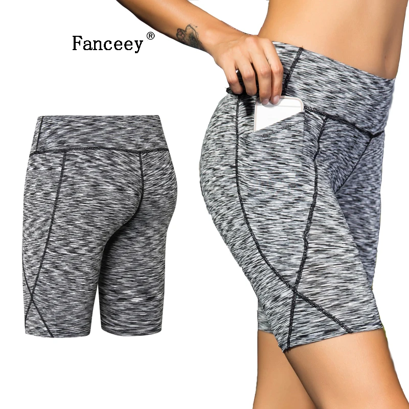 

Fanceey 6 color fitness women high waist yoga shorts spandex sport shorts for women gym leggings women seamless workout shorts