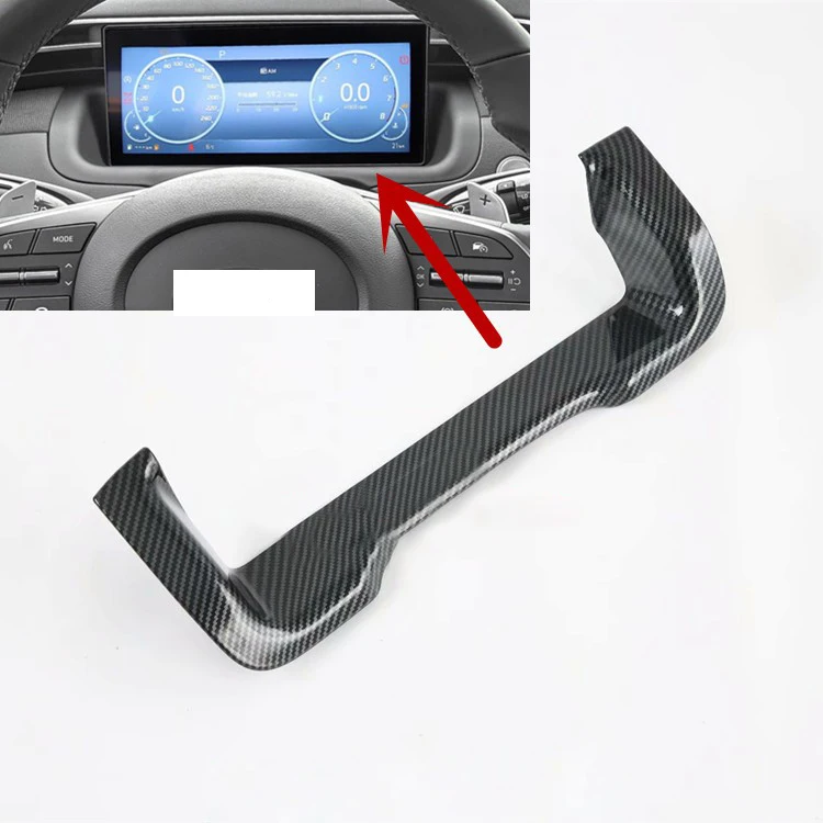 

ABS хром для Hyundai Tucson L 2021 Автомобильная навигационная панель с блестками для интерьера приборной панели декоративная рамка чехол автостайли...