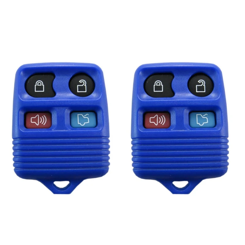 2 Pcs Replacement 4 Button Keyless Entry Remote Control Key Fob for Ford-Blue | Автомобили и мотоциклы