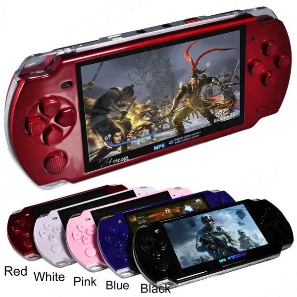 Хит 5000 встроенных игр 8 Гб 4 3 дюймов PMP Ручной игровой плеер MP3 MP4 MP5 Видео FM камера