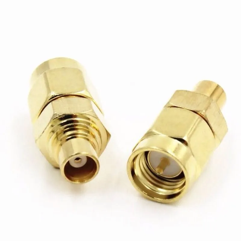 

2pcs SMA-J/MCX-K RF Adapter SMA Male To MCX Female Plug Connector High Quality