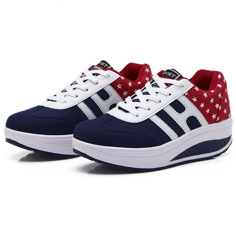 LIN KING/Новое поступление женские парусиновые кроссовки визуально увеличивающие