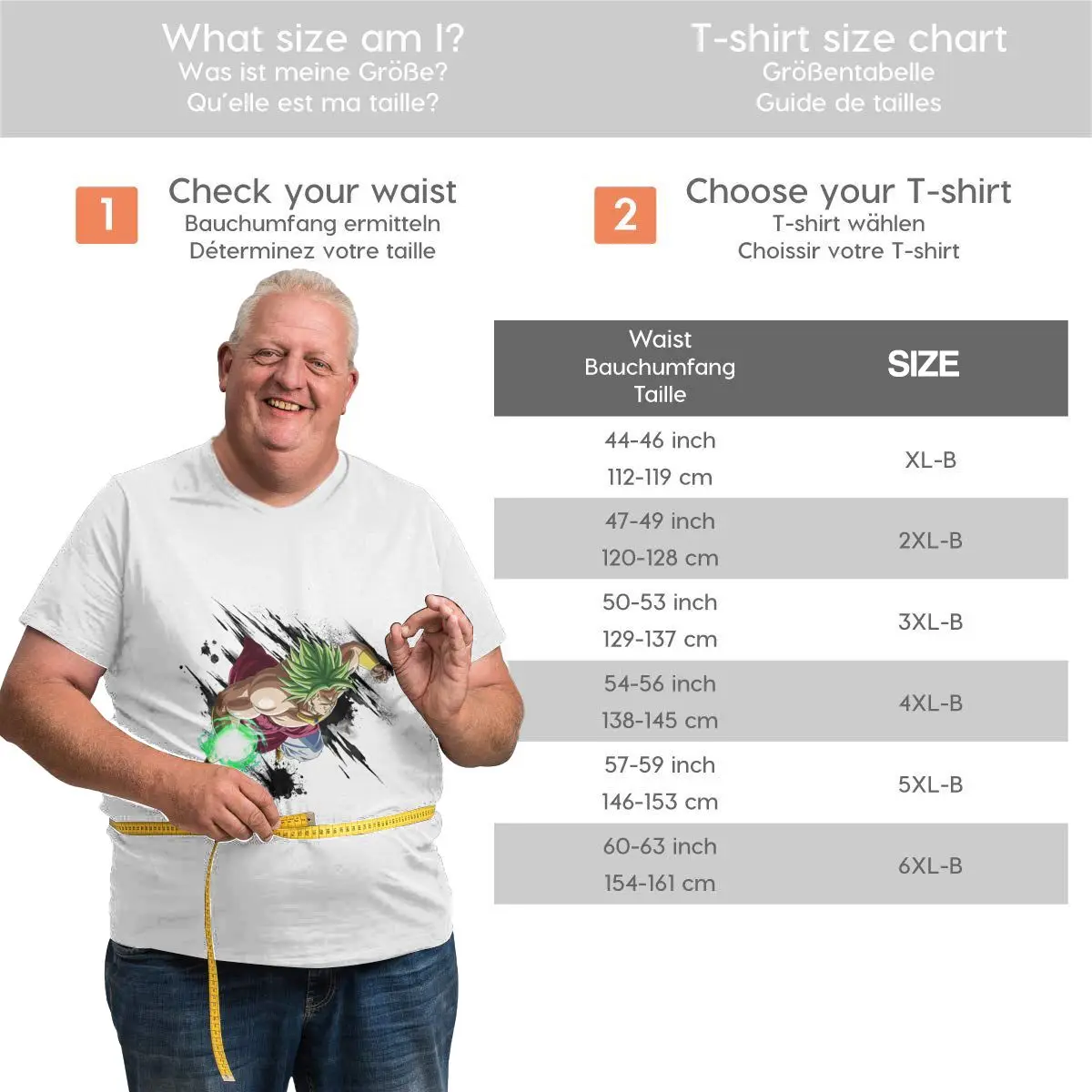 

Anime Fans Majin Broly EE man shirts fashion Short sleeveRound neck T-shirt