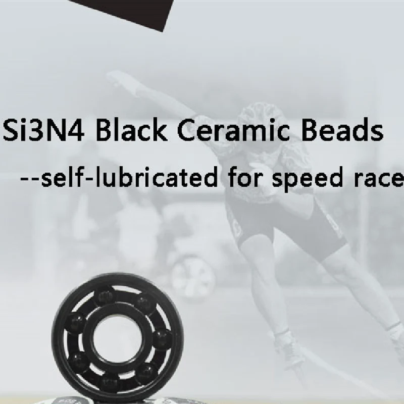 Премиум YUNCHI Si3N4 из черной керамики скорости кататься на коньках подшипник 7