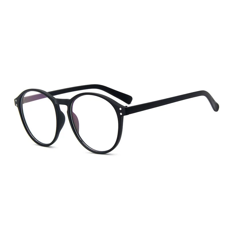 Модные черные круглые очки 2019 прозрачная оправа женские для близорукости