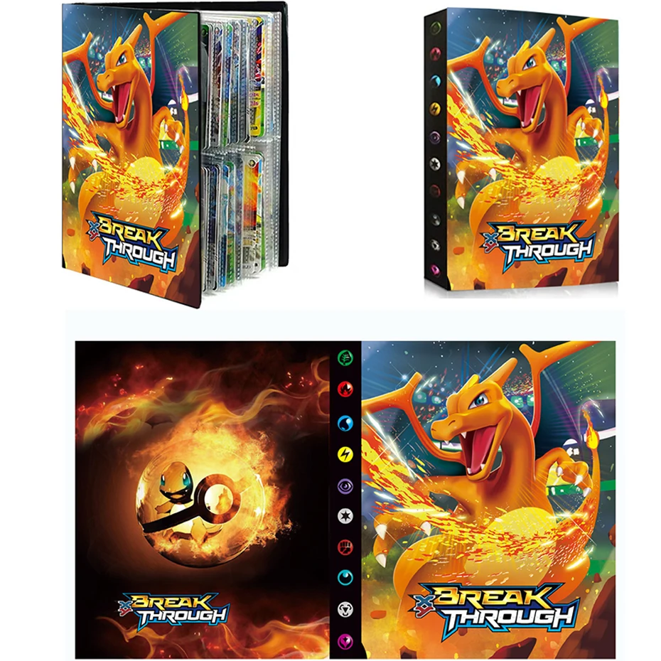 

240Pcs Holder Collections Pokemon Cards Album Book Top Loaded List Toys Gift for Children