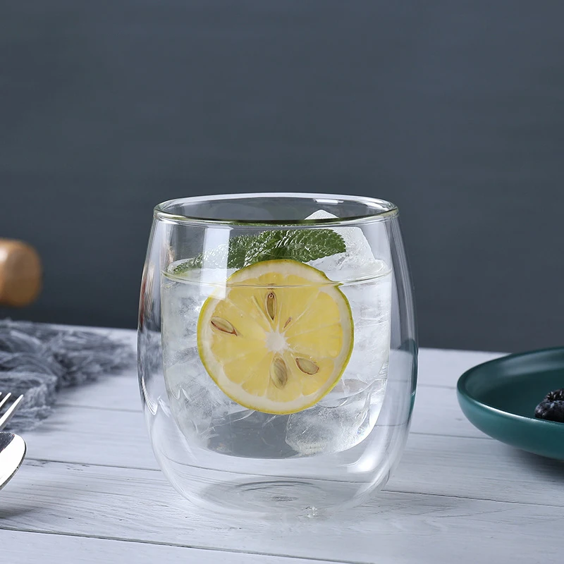 Прозрачная кружка с двойными стенками посуда для напитков кофейные чашки чайный