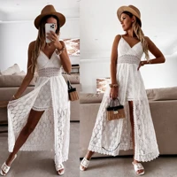 women jumpsuits solid sexy suspender stitching casual one piece home holiday hollow out shorts rompers woman clothing bodysuits