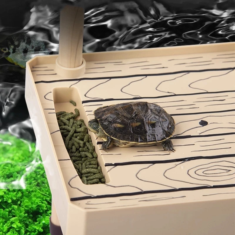 Plataforma de secado de tortugas, accesorio flotante para acuario, Isla de agua brasile&ntilde;a-5