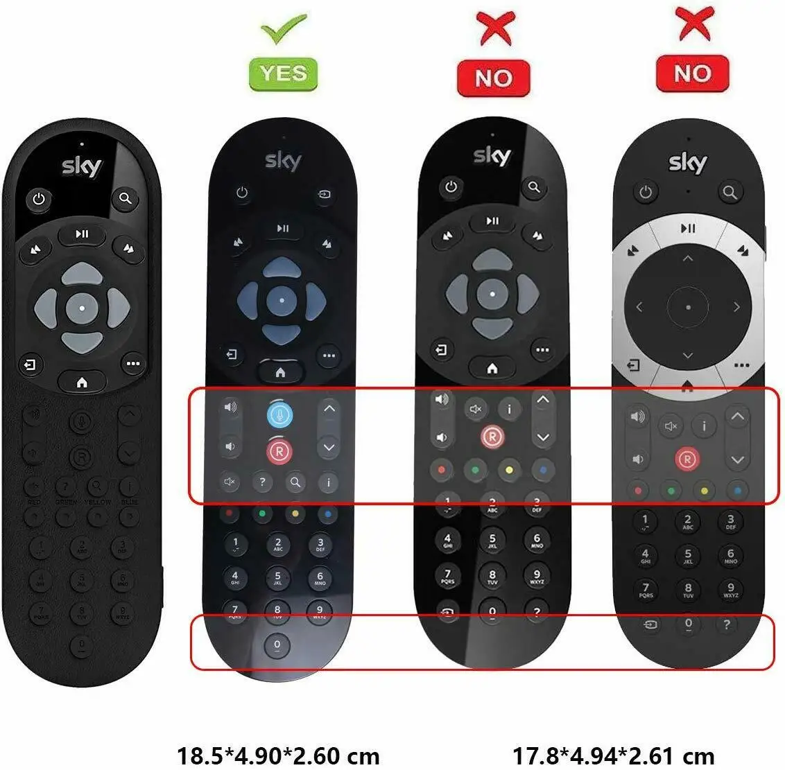 Противоскользящий защитный чехол для 2020 новейший Sky Q пульт дистанционного